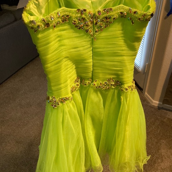 Halloween tinker bell inspired lime green dress - Picture 5 of 7